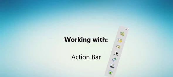 Snel acties uitvoeren met de Action Bar in Visual Paradigm